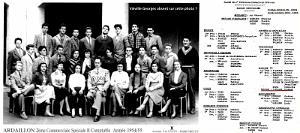 Oran - College Ardaillon  - Seconde Speciale Commerciale Comptable 1954-55
